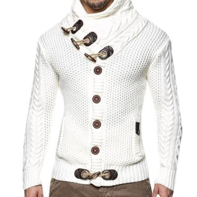 China New Arrival Hot Sale Autumn Winter Botton Patchwork Men Pullover Sweaters Anti-Shrink for sale