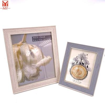 China Wholesale Plastic Gold Border Picosecond Picture Frame Geometric Line Environmentally Friendly Pattern Picture Frame Wall Hanging Picture Table Frame for sale