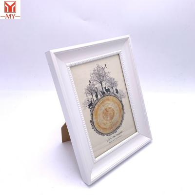 China High Quality Waterproof White Simple Lines Photo Frame Picosecond Environmental Friendly Hot Selling OEM Plastic Frame for sale