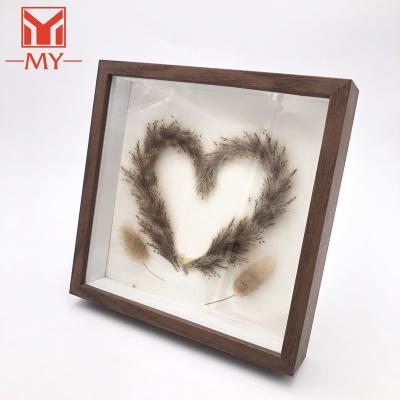 China Customized environment friendly foto shade box frames with glass other frame with glass frames, photo albums and accessories for sale