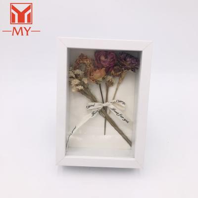 China Environmental friendly 5x7 3d display shadow box frame with leaves and flowers for sale