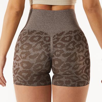 China Antibacterial Camouflage Leopard Print Antibacterial Amazon Yoga Pants Women's Gym Outdoor Seamless Shorts Crac! slot ! for sale