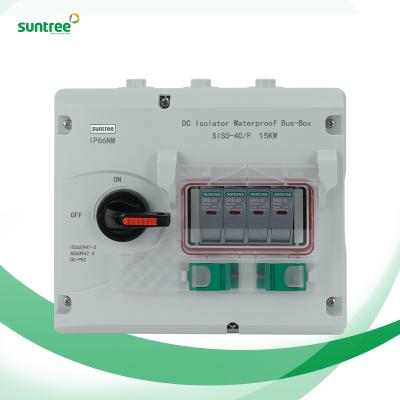 China Outdoor Power System Customization IP66 Solar Panel Junction Box PV String Combiner Box With Disconnect Switch for sale