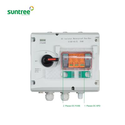 China Suntree/OEM Solar Power System DC Insulating Plastic Waterproof IP66 Solar Switch Junction Box Combiner Electrical Box for sale