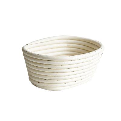 China Rattan Support Customization Rattan Round Bread Dough Fermentation White Drying Basket Baking Tools for sale