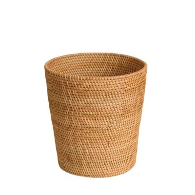 China Handmade Woven Art Decor Home Organization Containers Rattan Home Clothes /Toy/ Laundry Storage Basket for sale