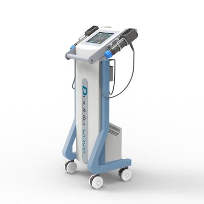 China 2 Handles Can Work At The Same Time Vertical Dual Channel Shockwave Equipment Electromagnetic Pain Relief ED Treatment Physiotherapy Shockwave Machine for sale