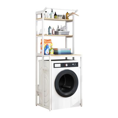 China Order 3 Tier Bathroom Washing Machine Shelf Minimalist Private Shelving For Kitchen for sale