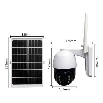 China Solar Camera Outdoor Security Camera System with Remote Access and Night Vision for sale