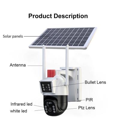 China DIY Solar Panel Powered Security Camera with 1080p HD Resolution Solar Camera for sale