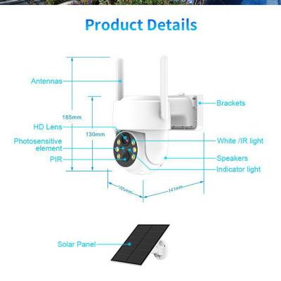 China Wireless Solar Camera 1080P Outdoor Security Camera Weatherproof Two Way Audio for sale