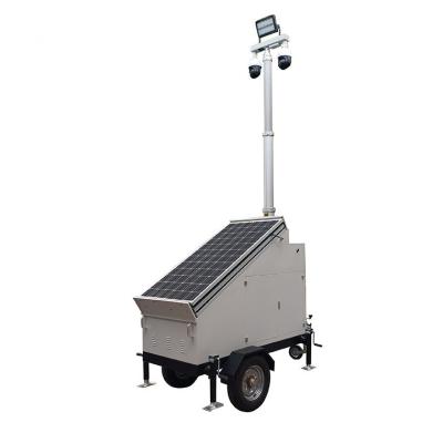 China Solar Wireless Mobile Solar CCTV Surveillance Camera Trailer with Night Vision for sale