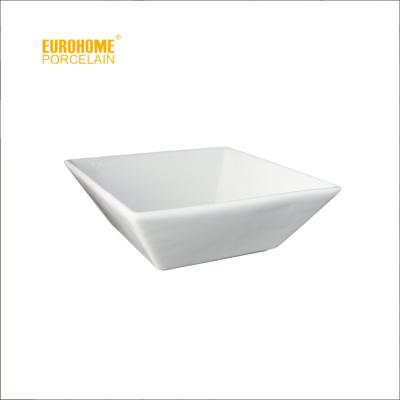 China Eurohome Factory Restaurant Porcelain Hotel Sustainable Restaurant Porcelain Ceramic Dish B081 Bowl for sale