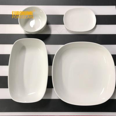 China Eurohome Bone China Sustainable Airline Fine Dinner Dishes for sale