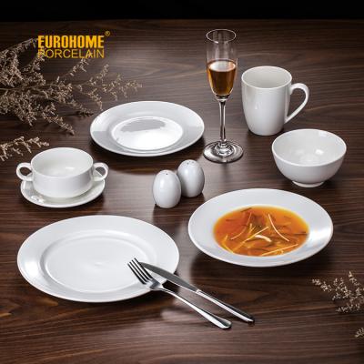 China Viable high quality white ceramic dinnerware, china dinnerware, dinner set for sale