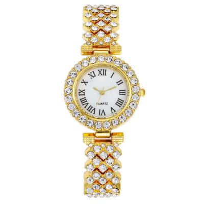 China CLASSIC Fashion Women Watches Jewelry Set Classic Luxury Wristwatch Ladies Watch Gift Set Fashion Bracelet Watches Set Full Diamond for sale