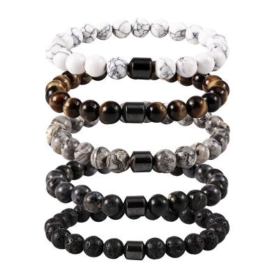 China CLASSIC 2023 New fashion rosary bracelet bracelets personnalis for man wholesale Natural stone Bangles Healing Bead bracelet for sale