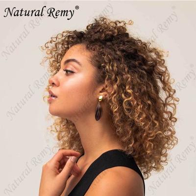 China Other 4x4 full lace closure wig ombre color natura water wave human machine made for women wig curly hair 100% natural color for sale