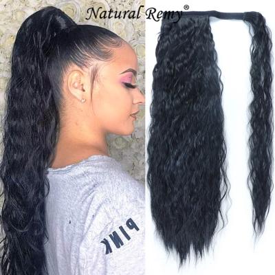 China 100% indian pony hair pony tail hair pony tail hair 100% natural color straight high quality remy natural hair high curly for sale