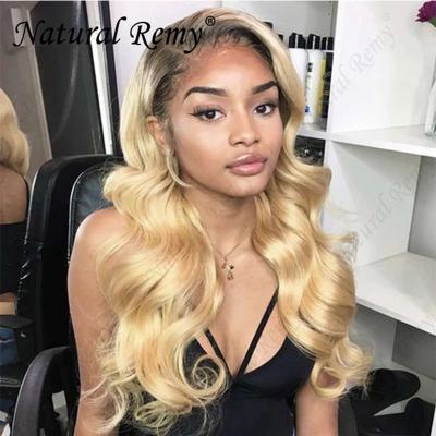 China Ombre 613#10A 1B 613# grade 12 brazilian hair utip hair extension hd lace front body wave 3Bundles closure13*4 body wave hair for sale