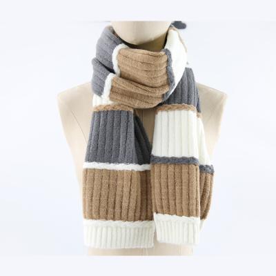 China Chunky acrylic knitted scarves from china medium promotional supplier for sale