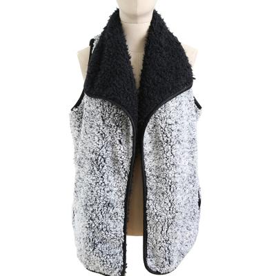 China Custom Breathable Ladies Sweater Jacket Faux Fur Fashion Vest for sale