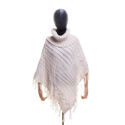 China 2018 fashions new winter style acrylic adult poncho sweater knitting pattern for women for sale