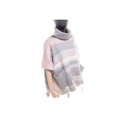 China Breathable Wholesale Custom Women Ladies Girls Knit 100% Acrylic Poncho Sweater With Pockets for sale