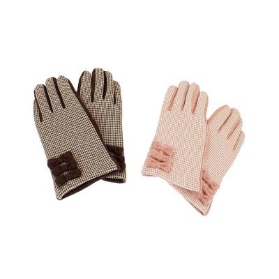 China Daily Life Fancy Design Ladies Factory Wholesale Full Finger Wool Soft Children Gloves for sale