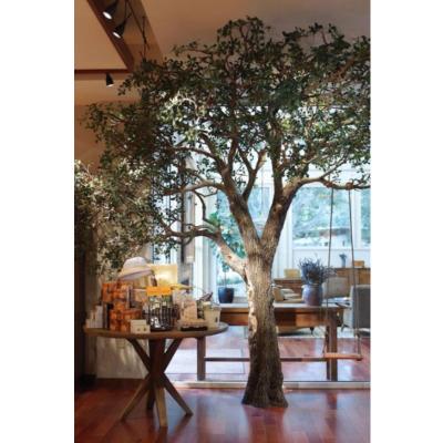 China Large Fake Real Olive Tree Tall Faux Silk Olive Tree Large Artificial Minimalist Outdoor Decoration Touch Olive for sale