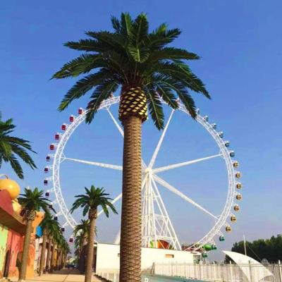 China Outdoor Artificial Palm Leaves Tree Anti-UV Artificial Palm Trees Large for sale