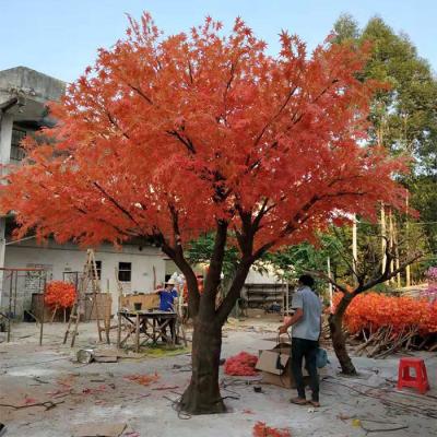 China Minimalist Artificial Decoration Maple Tree Autumn China Maple Tree Artificial Tree Decoration for sale