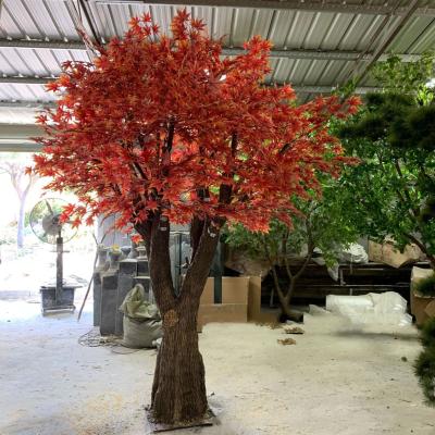 China Artificial Orange Large Realistic Artificial Large Maple Tree Minimalist Maple Trees Maple Tree for sale