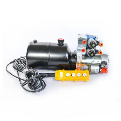 China electric motor powered mini hydraulic power pack with remote control for 1.7L forklift for sale