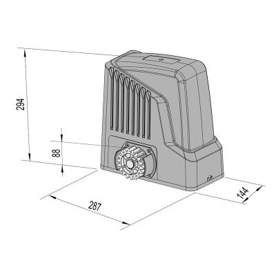 China Modern 1200KG 450W 220V Sliding Gate Opener Sliding Gate Operator for sale