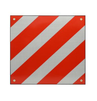 China High Visibility 20*20 Inch Red White Reflective Aluminum Traffic Road Safety Warning Sign for sale