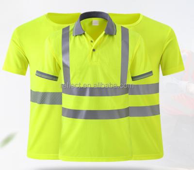 China Wholesale Alibaba Anti-wrinkle Safety Reflective Running T-shirt For Men for sale