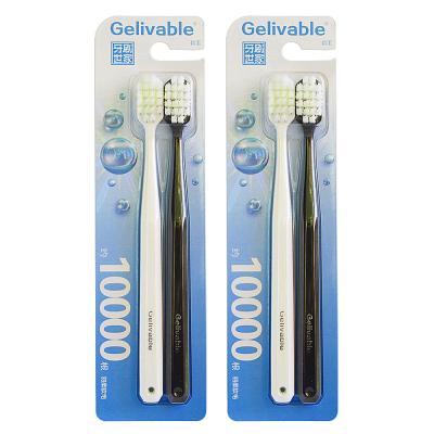 China Sanxiao Super Ultra Soft 10000 Bristle Group 10000 Stiffen Ultra Soft Adult Toothbrush Customized Color Couple Toothbrush OEM for sale