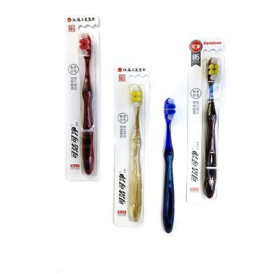 China Domestic Plastic Toothbrush Cheap Price Clear Use Transparent Adult Toothbrush for sale