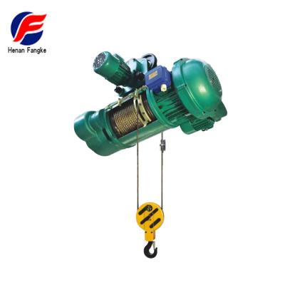 China Building Material Shops Construction Machinery Trolley Electric Wire Rope Electric Hoist for sale