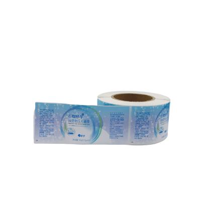 China Waterproof Cheap Custom Logo Adhesive Pharmaceutical Pill Medicine Bottle Roll Label Sticker For Health Care Product for sale