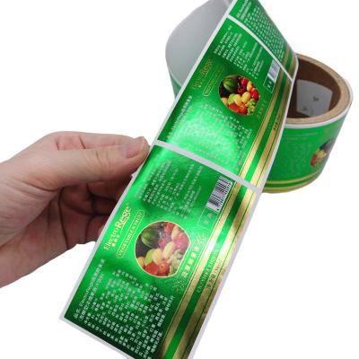 China Waterproof Custom Pharmaceutical Label Roll Waterproof Private Labels PET for sale