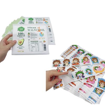 China Factory Custom Waterproof Colorful Toy Labels Waterproof Printing Stickers Handmade Stickers for sale