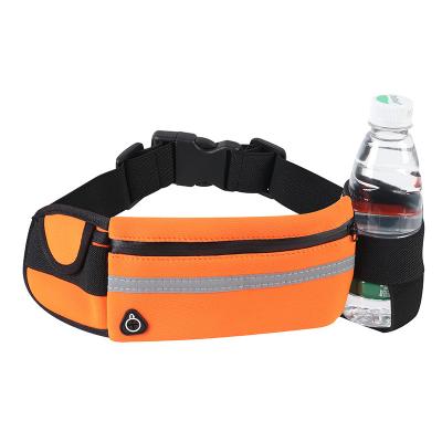 China Waterproof outdoor sports waist bag reflective mark durable multi-function pussy package operation can be placed water bottle waist bag for sale