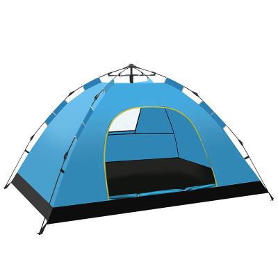 China Diagonal tying type tents 1-2 person tent quick-opening sunscreen outdoor automatic camping tent for sale