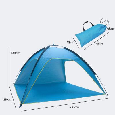 China Diagonal Tying Type Double Poles Building Tents Large Outdoor Space Sun Shade And Sun Protection Outdoor Camping Tent for sale