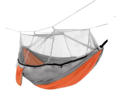 China Color-Blocking Adult Outdoor Camping Hammock Color-Blocking Adult Outdoor Supplies Hammock Mosquito Net Nylon Fabric Single for sale