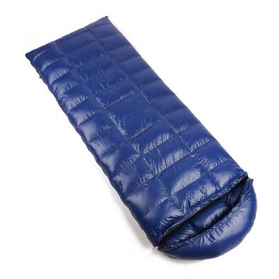 China Envelope Type Plaid Goose Down Sleeping Bag Adult Outdoor Down Sleeping Bag Enlarged Ultralight Cold-resistant Duck Down Sleeping Bag for sale