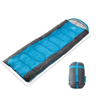 China Envelope type can be spliced ​​with hooded camping envelope sleeping bag office midday break adult outdoor camping increasing sleeping bag for sale