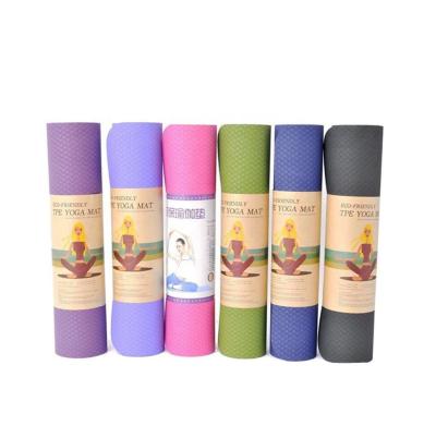 China Wholesale High Quality Eco-friendly Yoga Exercise Band Yoga Mat, Anti Slip Exercise Yoga Mat for sale